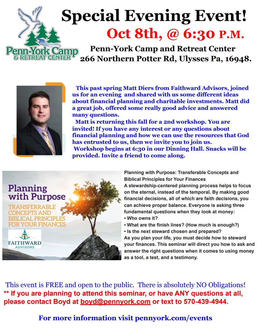 PennYork Special Event October 8th Solomon's Words for the Wise