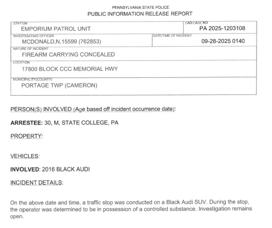Firearm Violation Arrest In Portage Twp. – Solomon's Words for the Wise