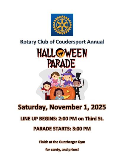 Rotary Club Of Coudersport Annual Halloween Parade – Solomon's Words ...